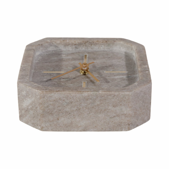 6-marble-octagon-clock-bwn-gld-6