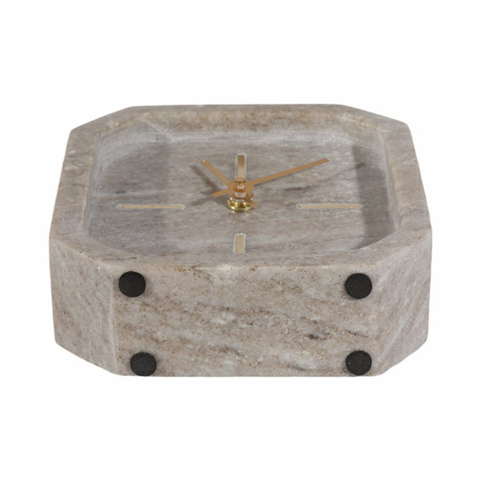 6-marble-octagon-clock-bwn-gld-7
