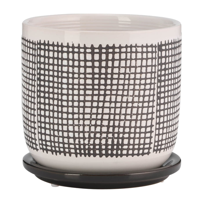 6-mesh-design-planter-w-saucer-gray-1