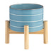 6-striped-planter-w-wood-stand-skyblue-3