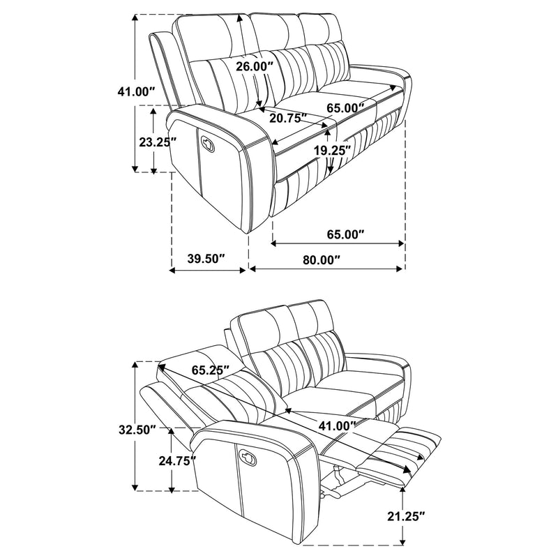 Raelynn Reclining Sofa Set - Furniture City (CA)l