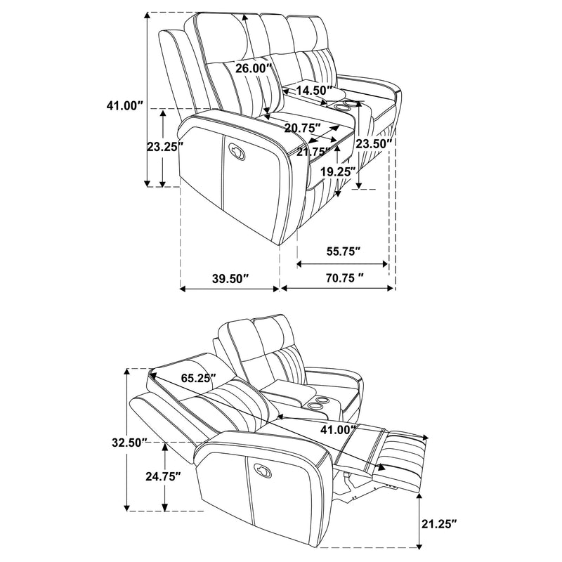 Raelynn Reclining Sofa Set - Furniture City (CA)l