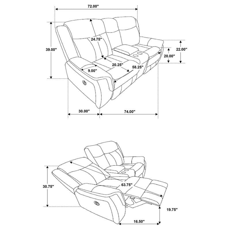 Lawrence Reclining Sofa Set - Furniture City (CA)l