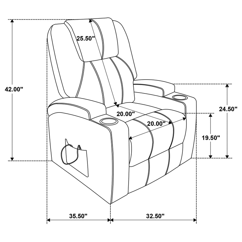 Armstrong Power Lift Massage Recliner - Furniture City (CA)l