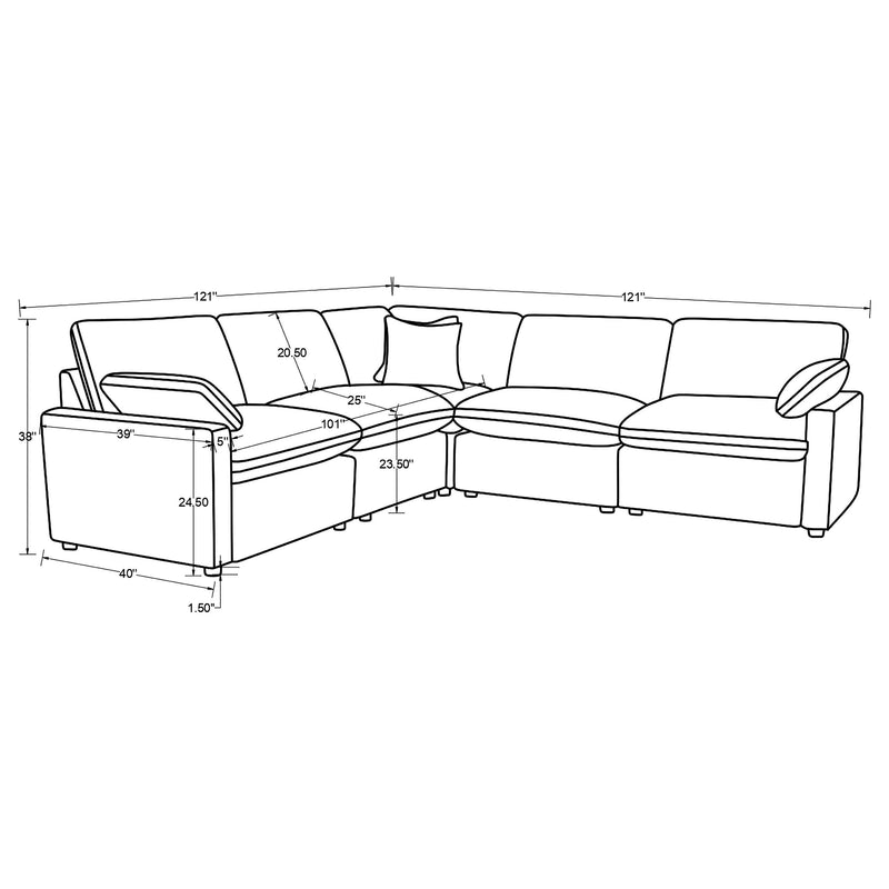 Collins Modular Power Reclining Sectional Sofa - Furniture City (CA)l