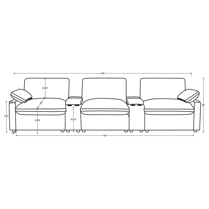 Collins Power Home Theater Seating - Furniture City (CA)l
