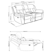 Bahrain Power Reclining Loveseat - Furniture City (CA)l