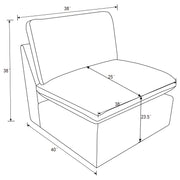 Collins Armless Chair - Furniture City (CA)l