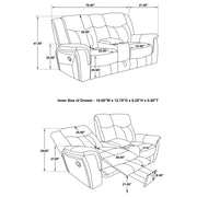 Conrad Reclining Glider Loveseat - Furniture City (CA)l