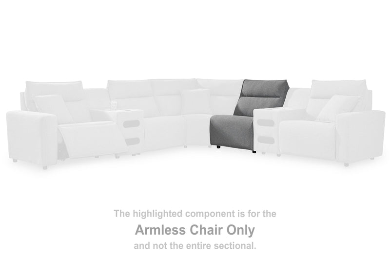Modmax II Power Reclining Sectional with Chaise and Audio Consoles - Furniture City (CA)l
