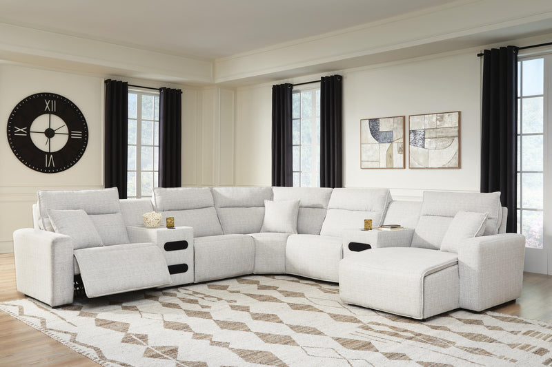 Modmax II Power Reclining Sectional with Chaise and Audio Consoles - Furniture City (CA)l