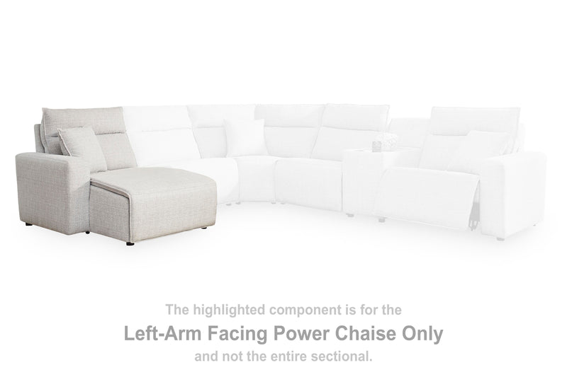 Modmax II Power Reclining Sectional with Chaise and Audio Consoles - Furniture City (CA)l