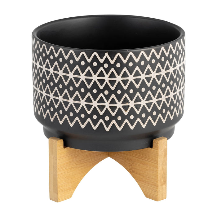 7-abstract-planter-on-stand-black-1