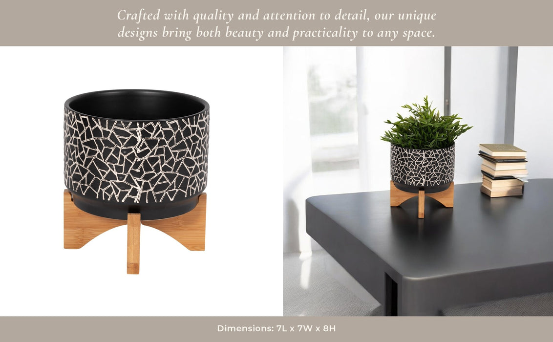 7-crackled-planter-w-wood-stand-black-11