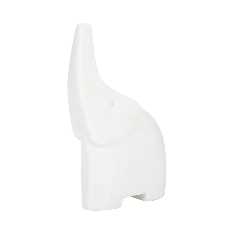 7-trunk-in-the-air-marble-elephant-white-2