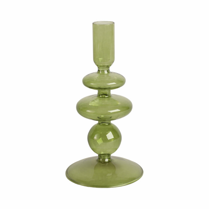 7-vintage-glass-taper-candle-holder-olive-1