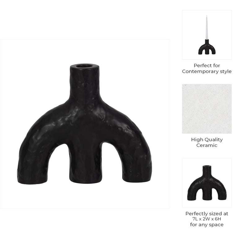 7-volcano-texture-double-arched-taper-holder-bla-10