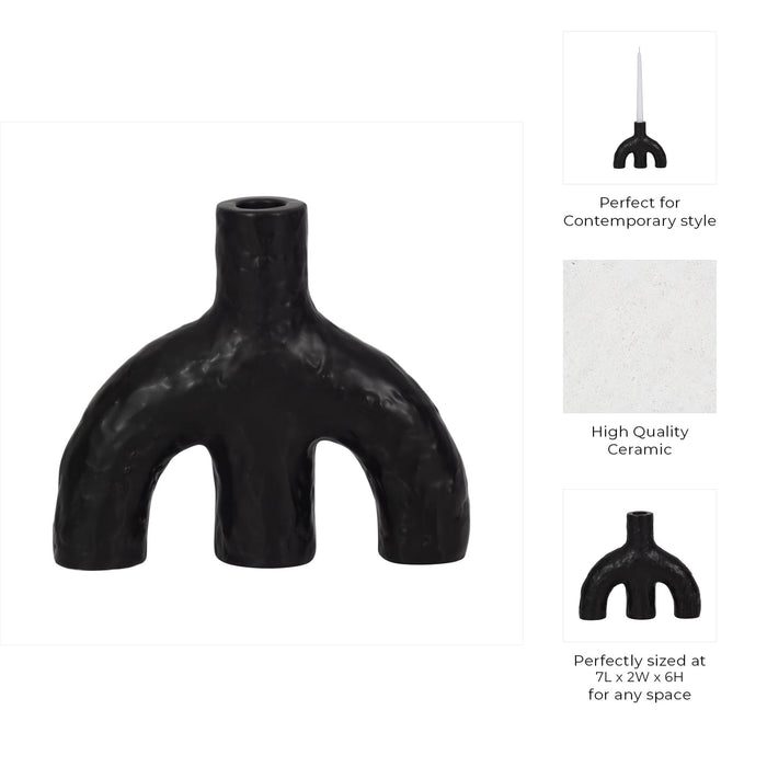 7-volcano-texture-double-arched-taper-holder-bla-10