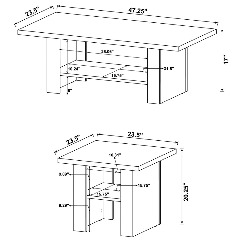Rodez Coffee Table Set - Furniture City (CA)l