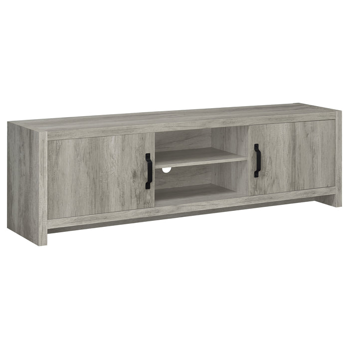 Burke 2-drawer TV Console Grey Driftwood