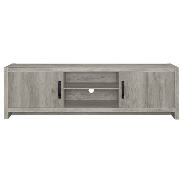 Burke 2-drawer TV Console Grey Driftwood