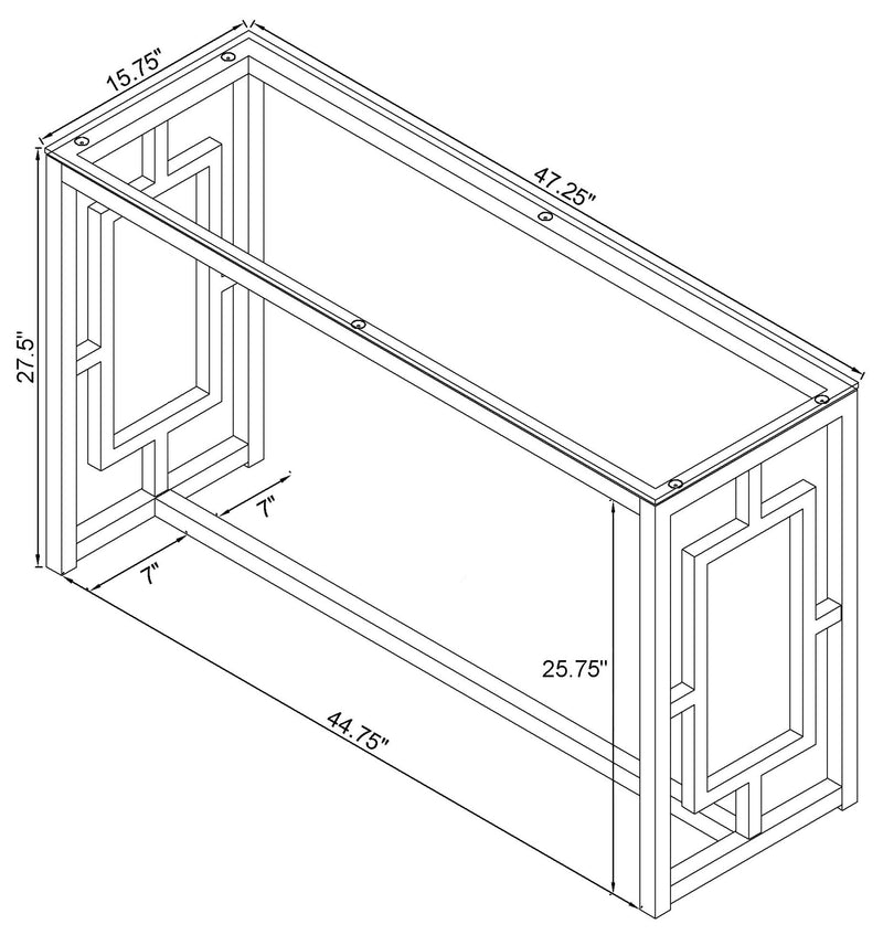 Merced Console Table - Furniture City (CA)l