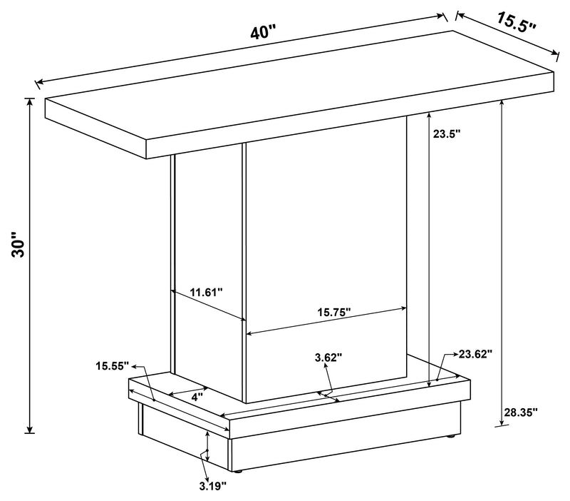 Reston Console Table - Furniture City (CA)l