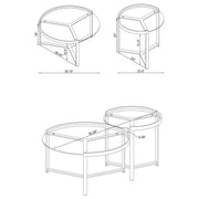 Delia Nesting Coffee Table - Furniture City (CA)l