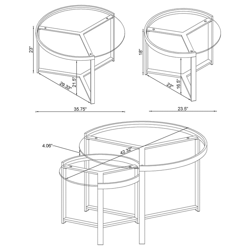 Delia Nesting Coffee Table - Furniture City (CA)l
