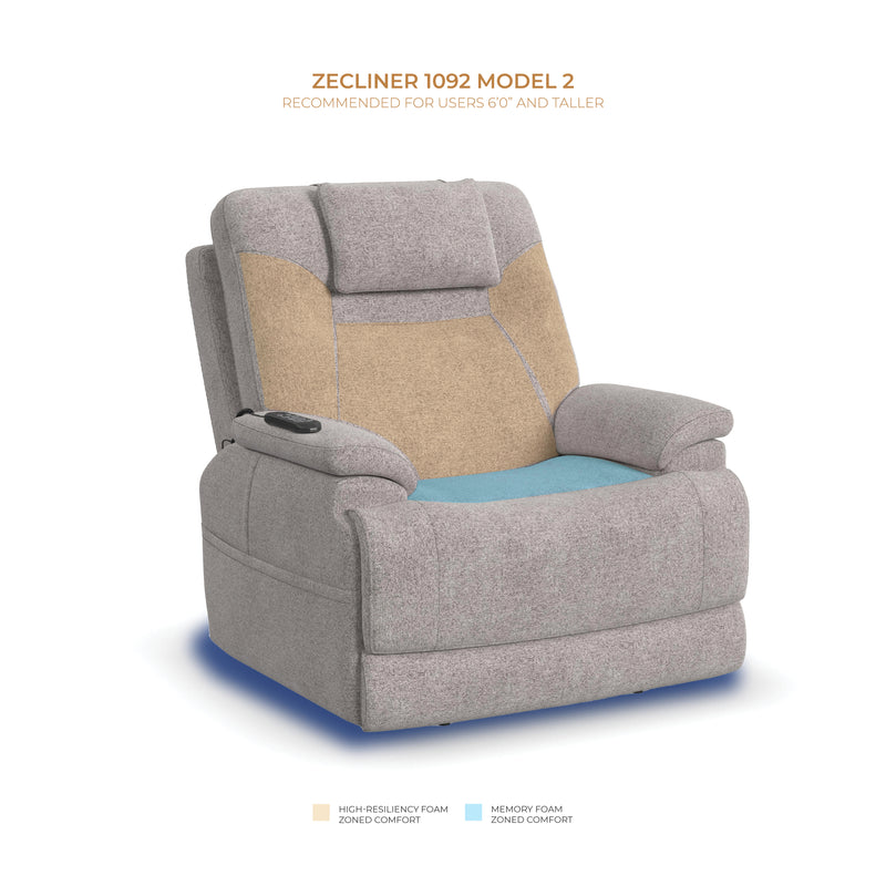 Zecliner Model 2 Latitudes Power Sleep Recliner with Power Headrest & Lumbar - Furniture City (CA)l