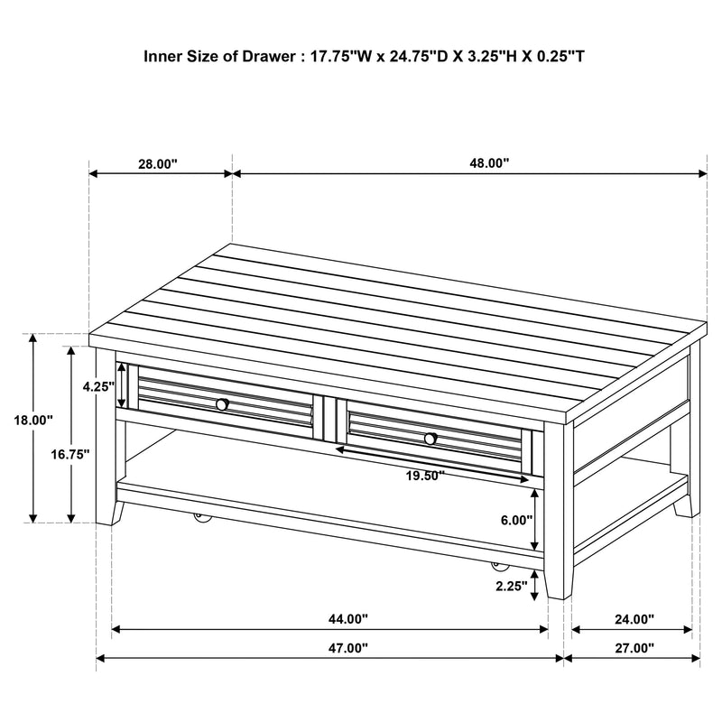 Concord Coffee Table Set - Furniture City (CA)l