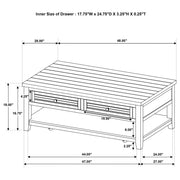 Concord Mobile Coffee Table - Furniture City (CA)l