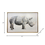 71x47-hand-painted-charcoal-rhino-w-gold-leaf-6
