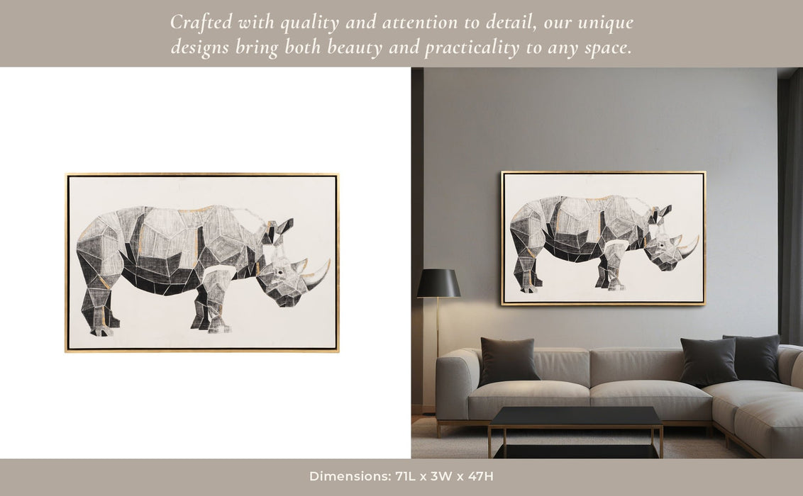 71x47-hand-painted-charcoal-rhino-w-gold-leaf-9