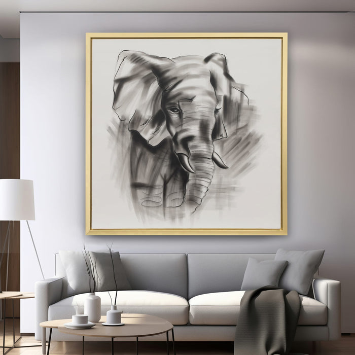 71x71-hand-painted-elephant-beauty-gray-wht-9