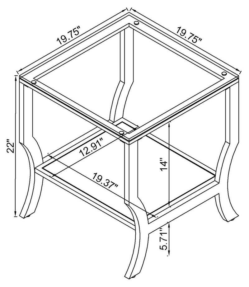 Saide End Table - Furniture City (CA)l