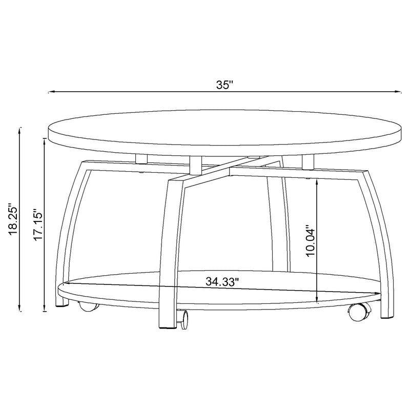 Dacre Mobile Coffee Table - Furniture City (CA)l