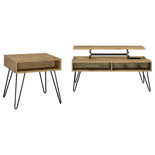 Fanning Lift-Top Coffee Table Set - Furniture City (CA)l