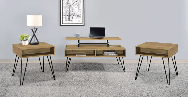 Fanning Lift-Top Coffee Table Set - Furniture City (CA)l