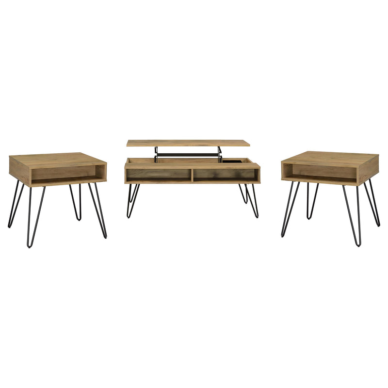Fanning Lift-Top Coffee Table Set - Furniture City (CA)l