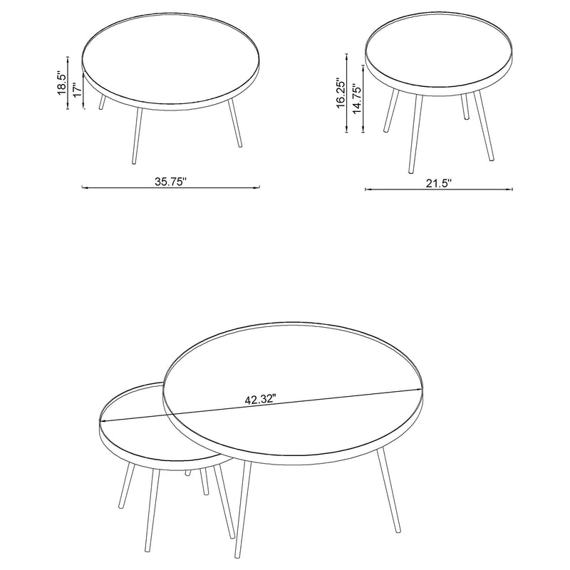 Kaelyn Coffee Table Set - Furniture City (CA)l