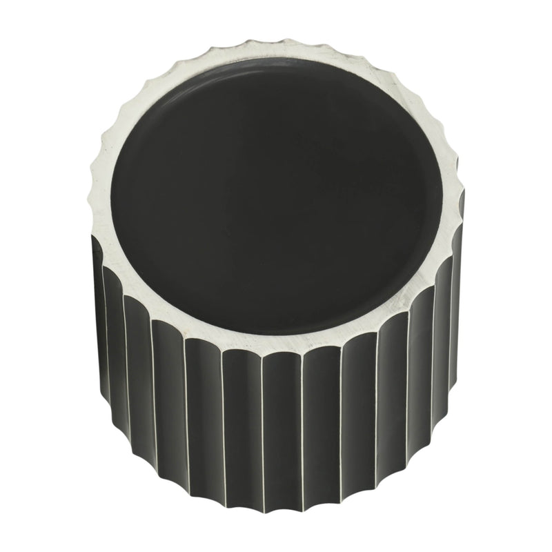 8-ceramic-fluted-planter-w-wood-stand-black-6