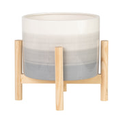 8-ceramic-planter-w-wood-stand-beige-mix-1