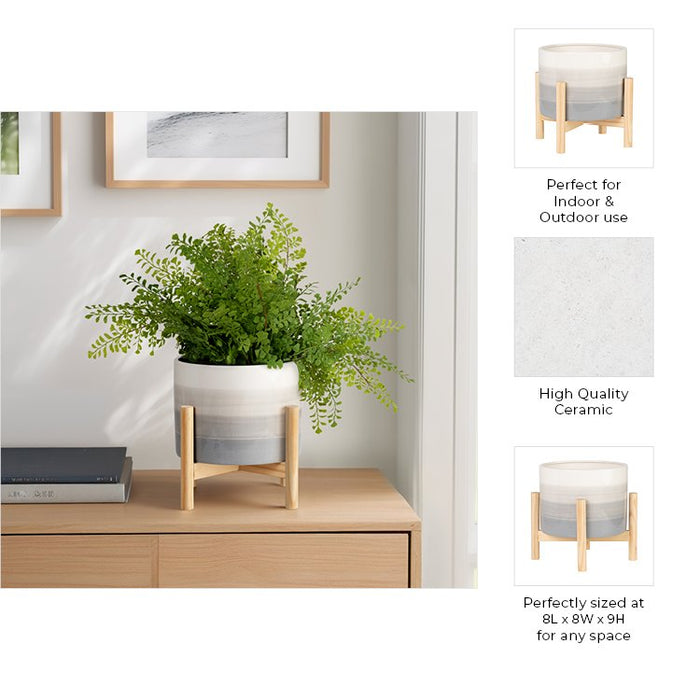 8-ceramic-planter-w-wood-stand-beige-mix-10