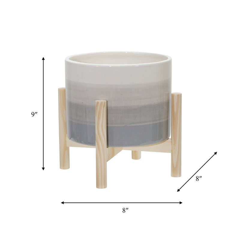 8-ceramic-planter-w-wood-stand-beige-mix-9