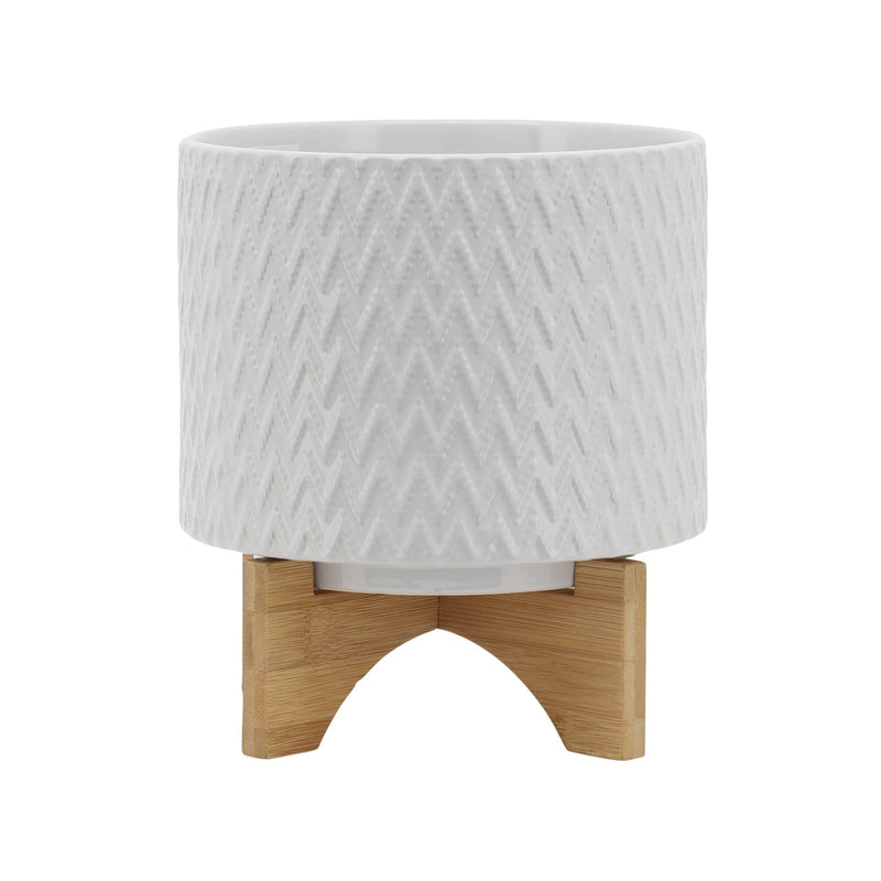 8-chevron-planter-w-stand-white-1