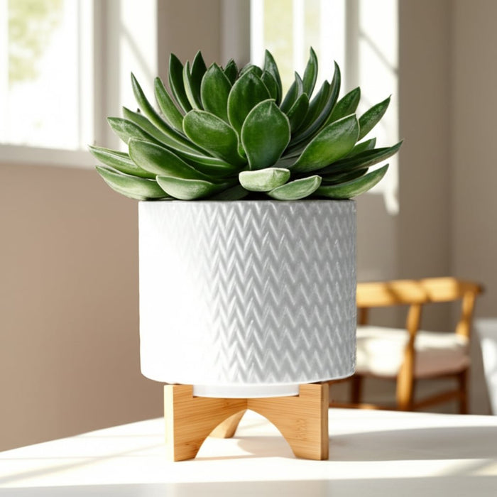 8-chevron-planter-w-stand-white-12