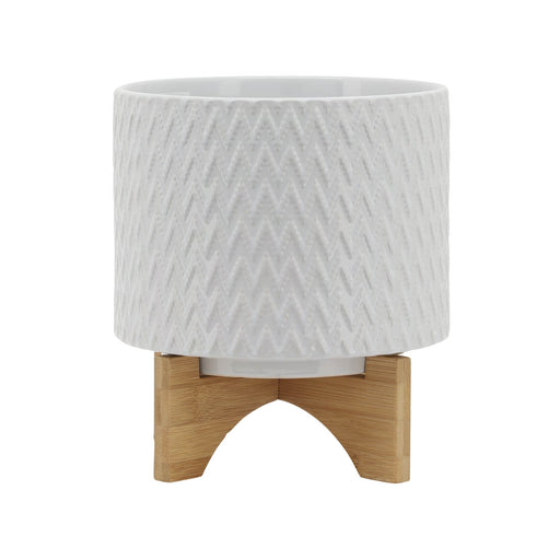 8-chevron-planter-w-stand-white-1