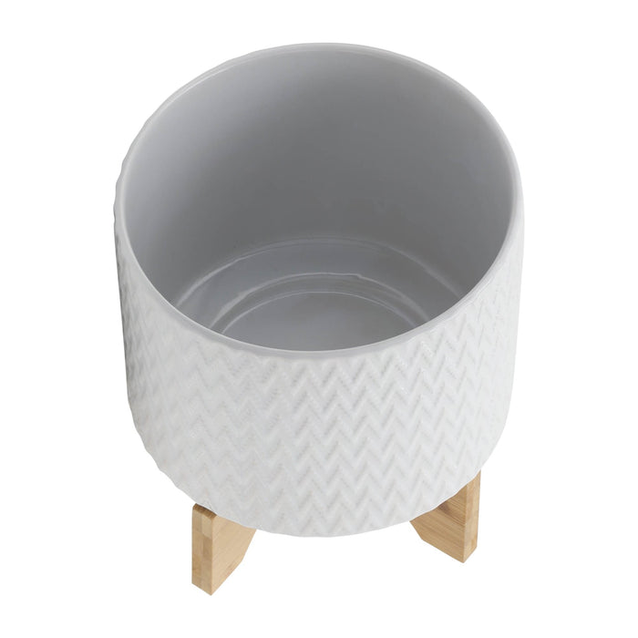 8-chevron-planter-w-stand-white-4