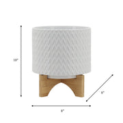 8-chevron-planter-w-stand-white-8
